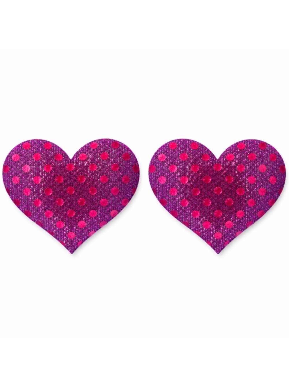 Hot Pink Lace Sequin Heart Nipple Covers Festival Rave Pasties